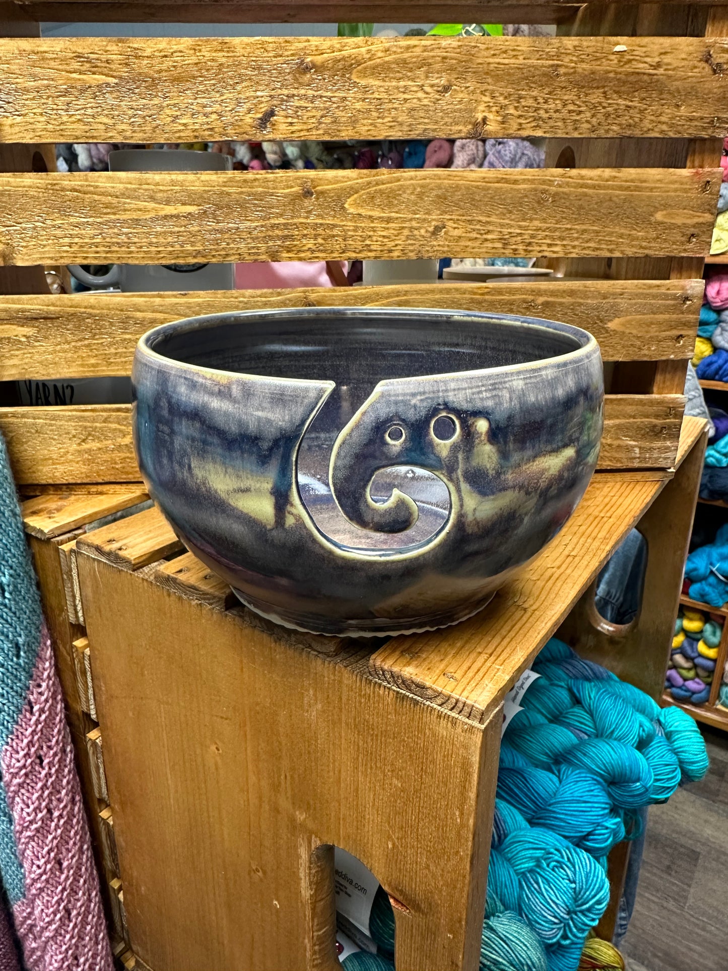 NC Pottery Yarn Bowls Purple