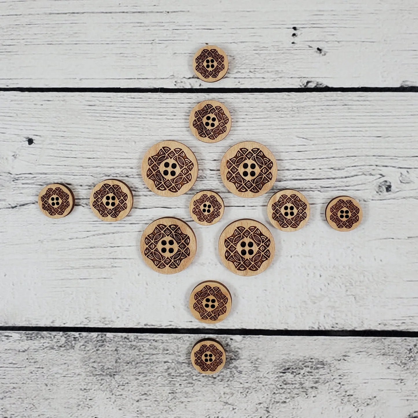 Katrinkles Wooden Buttons - 1"