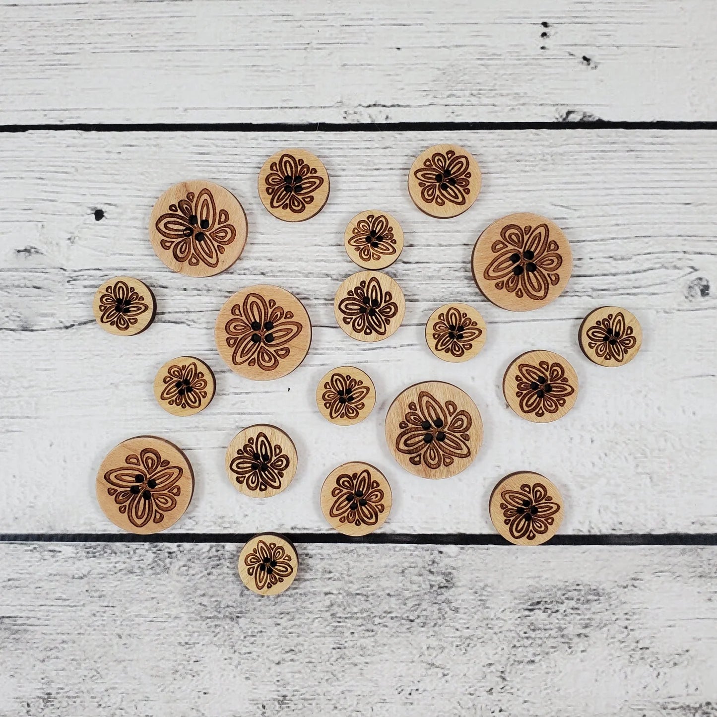 Katrinkles Wooden Buttons - 1"