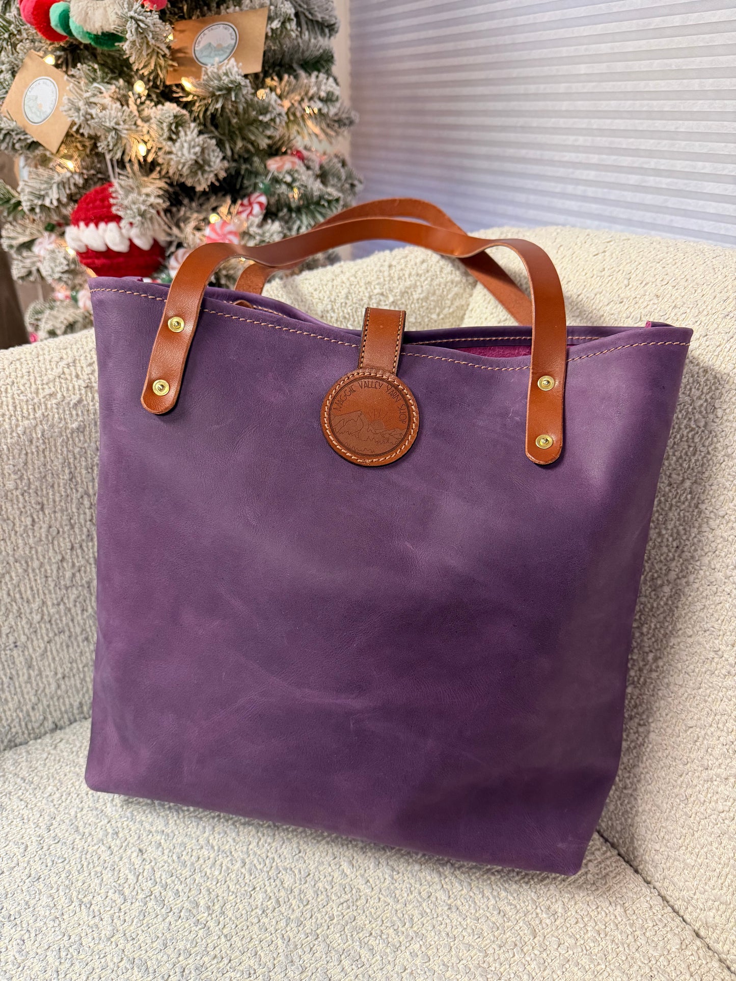 MVYS Custom Made Leather Tote