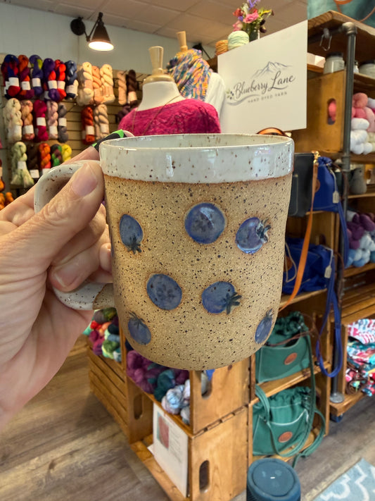 Blueberry Pottery Mug