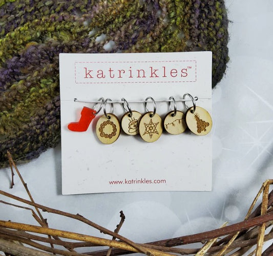 Festive Stitch Marker Set 2025
