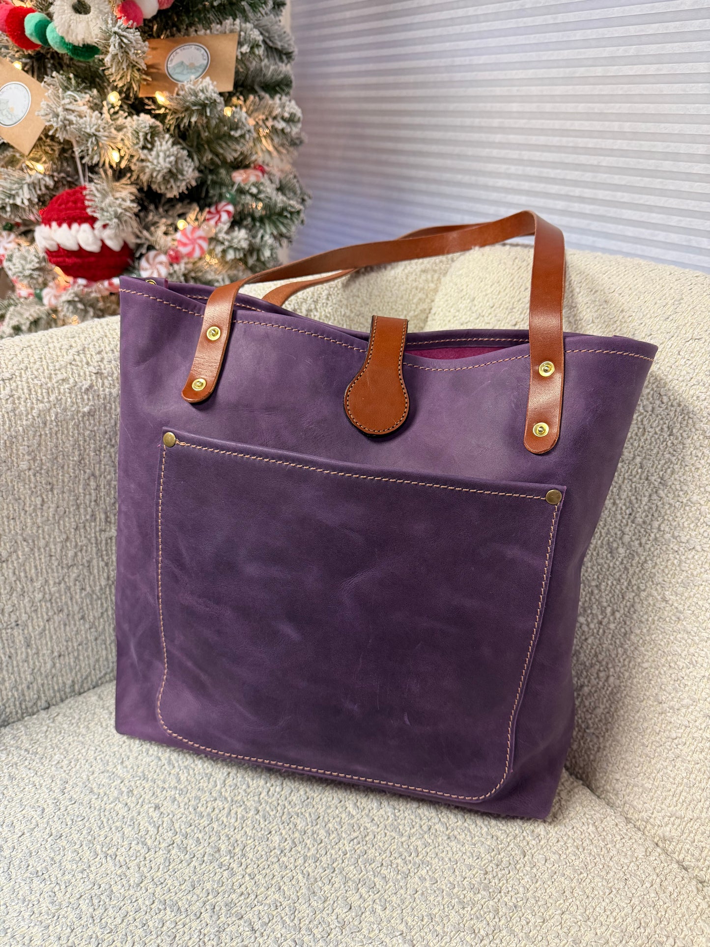 MVYS Custom Made Leather Tote
