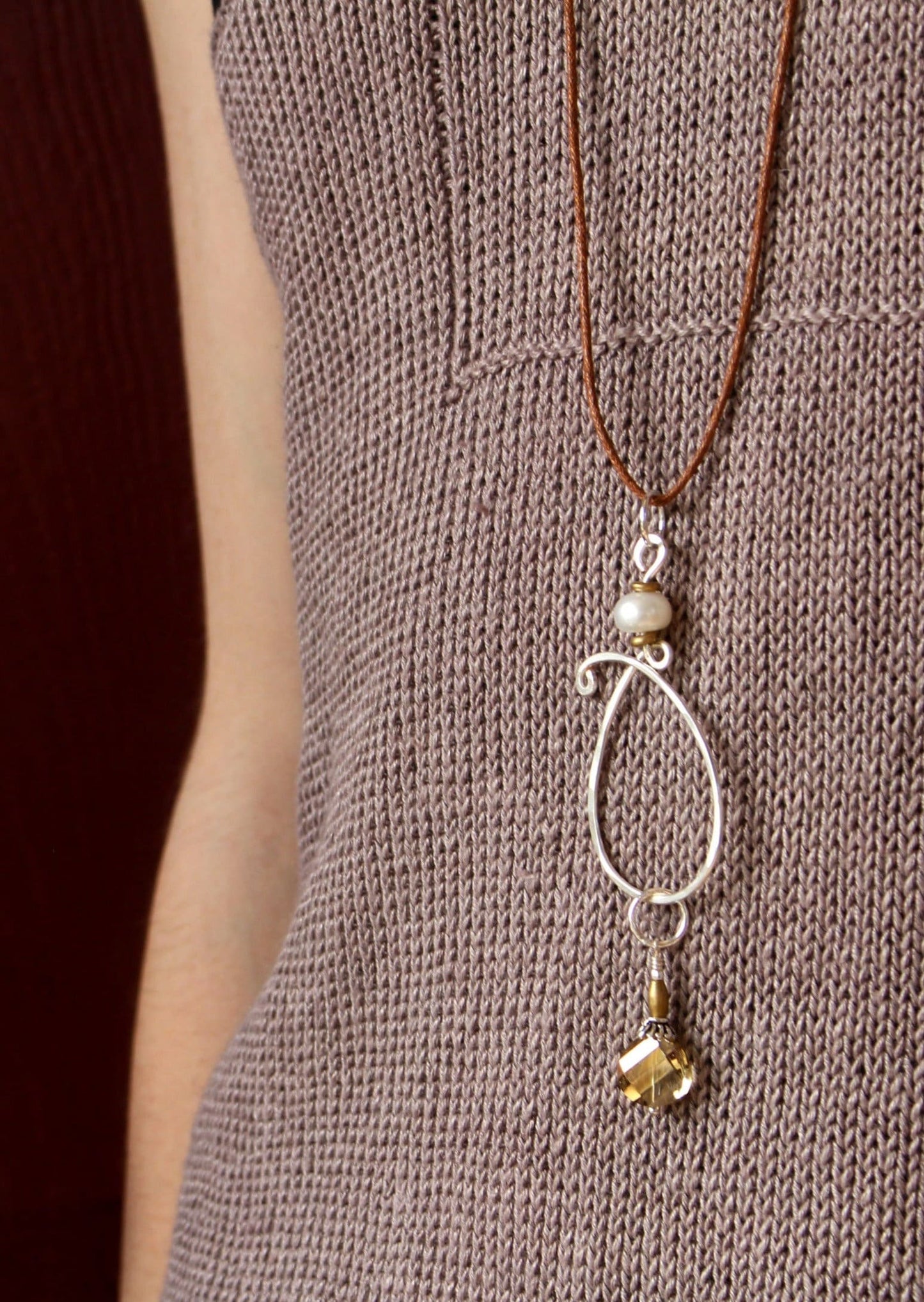NNK Wool & Wire Stitch Marker Necklace