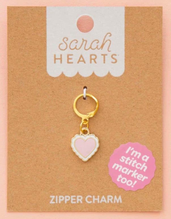 Sarah Heart Stich Marker/ Zipper Charm
