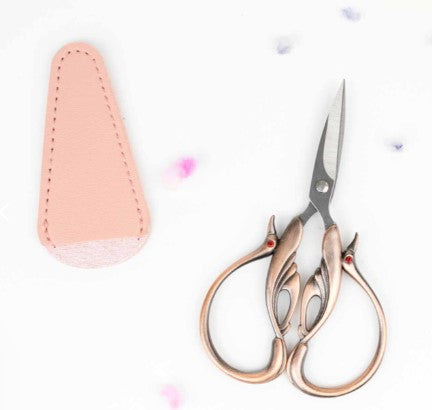 Twice Sheered Sheep Copper Swan Embroidery Scissors