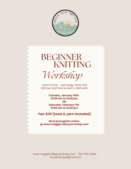 Beginner Knitting Workshop - February 7, 2026