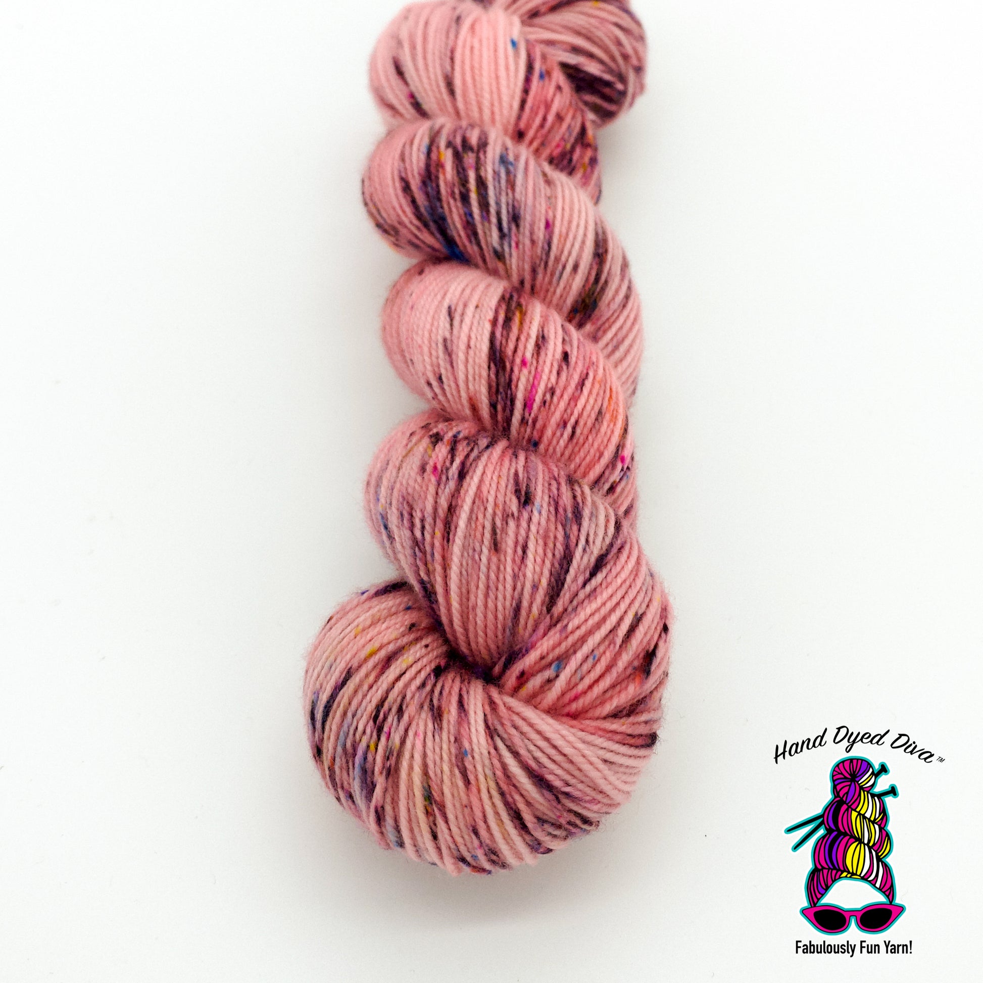 Fabulous Diva - Hand dyed sock yarn - magenta fuchsia hot pink purple